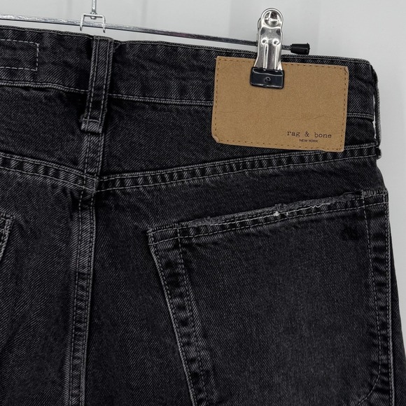 rag & bone Black Wide Leg Flare Jeans - Picture 9 of 14